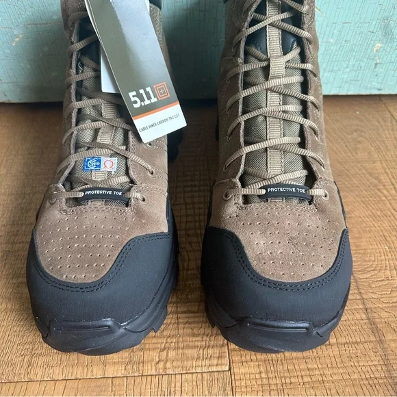 NIB 5.11 Men's Cable Hiker Carbon-Tac Safety Toe Boots Military and Tactical 13 - Picture 4 of 8